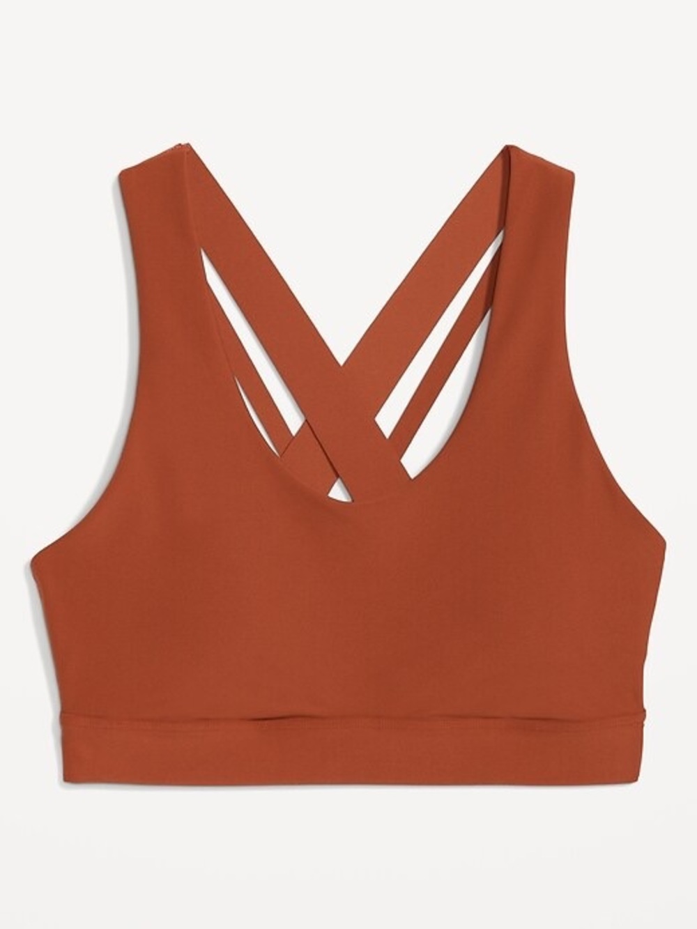 Old Navy Rust-Brown Racerback Sports Bra - Picture 2 of 5